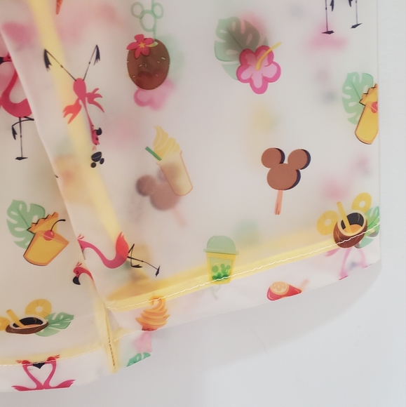 Disney Parks Women's Rain Coat Jacket Falmingo Mickey Treats Dole Whip Size: S - Picture 13 of 14